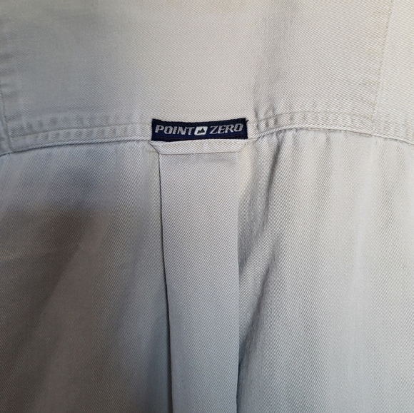 Point Zero Tan Button-Up Shirt , Size Large - Picture 3 of 6